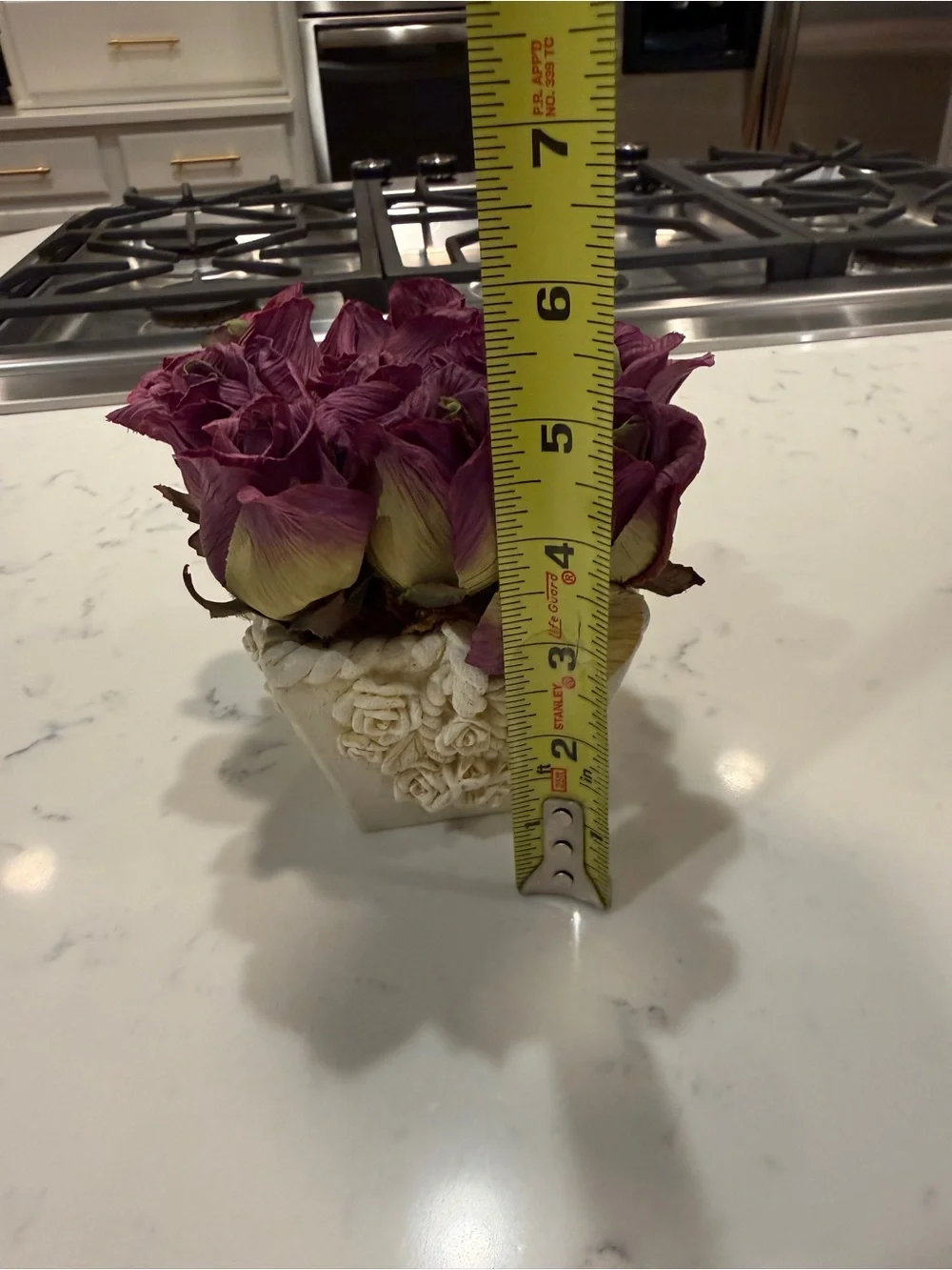 Faux Purple Floral Arrangement decorative faux